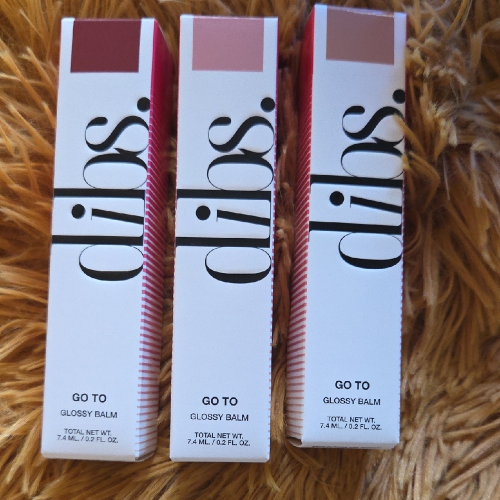 Go To Glossy Balm Lip Trio – Mims, Effortless Pink, Kiss Me Quick
